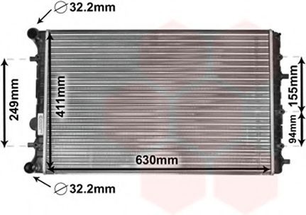 Imagine Radiator, racire motor VAN WEZEL 58002347