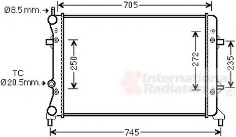 Imagine Radiator, racire motor VAN WEZEL 58002359