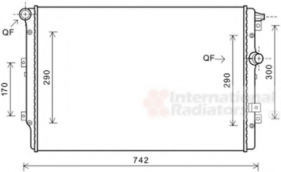 Imagine Radiator, racire motor VAN WEZEL 58002362