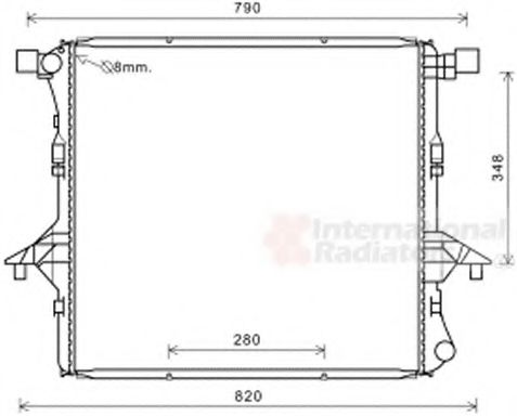 Imagine Radiator, racire motor VAN WEZEL 58002363