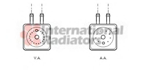 Imagine Radiator ulei, ulei motor VAN WEZEL 58003148