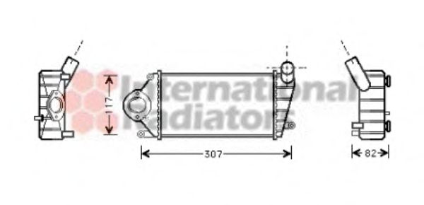 Imagine Intercooler, compresor VAN WEZEL 58004194