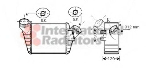 Imagine Intercooler, compresor VAN WEZEL 58004219