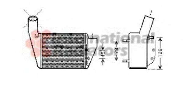 Imagine Intercooler, compresor VAN WEZEL 58004222