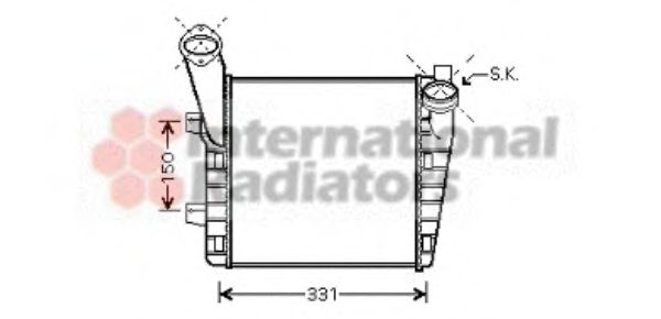 Imagine Intercooler, compresor VAN WEZEL 58004234