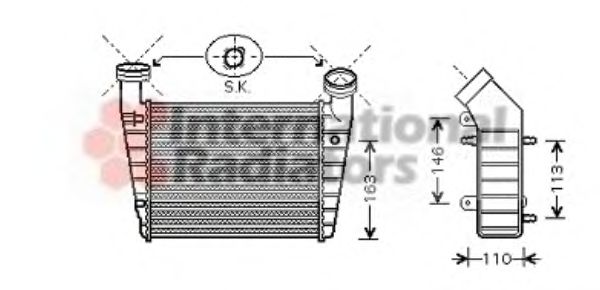 Imagine Intercooler, compresor VAN WEZEL 58004238