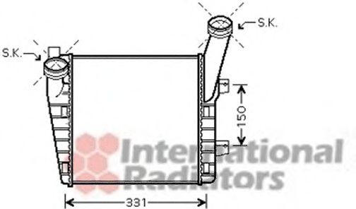 Imagine Intercooler, compresor VAN WEZEL 58004263