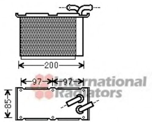 Imagine Intercooler, compresor VAN WEZEL 58004305