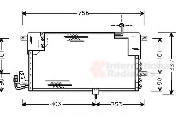 Imagine Condensator, climatizare VAN WEZEL 58005141