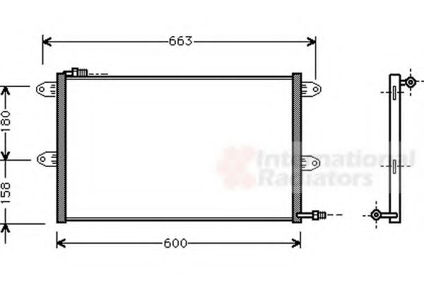 Imagine Condensator, climatizare VAN WEZEL 58005144