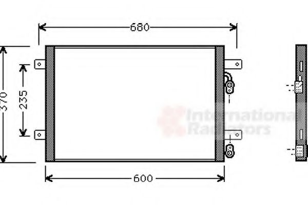 Imagine Condensator, climatizare VAN WEZEL 58005153