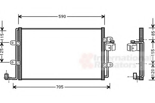 Imagine Condensator, climatizare VAN WEZEL 58005176