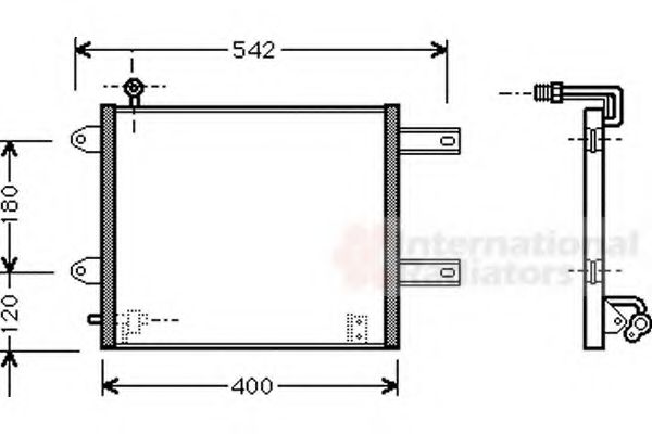 Imagine Condensator, climatizare VAN WEZEL 58005177