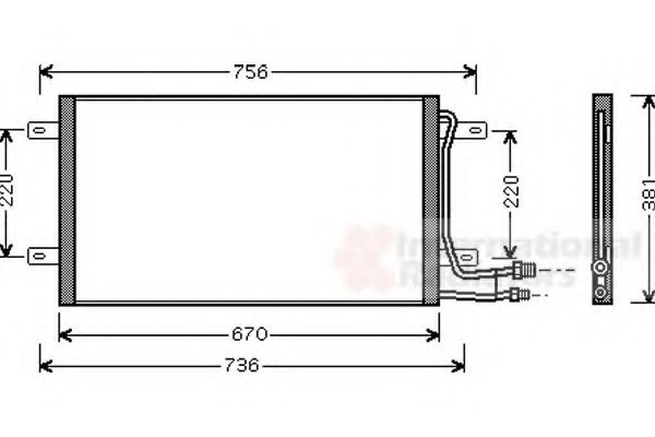 Imagine Condensator, climatizare VAN WEZEL 58005187