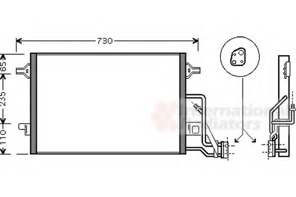 Imagine Condensator, climatizare VAN WEZEL 58005190