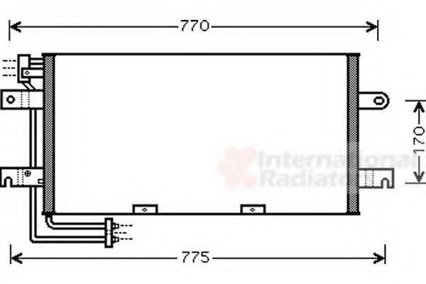 Imagine Condensator, climatizare VAN WEZEL 58005195