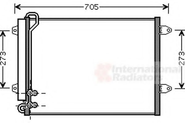 Imagine Condensator, climatizare VAN WEZEL 58005225