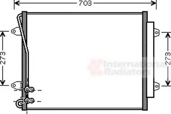 Imagine Condensator, climatizare VAN WEZEL 58005226