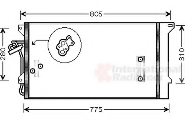 Imagine Condensator, climatizare VAN WEZEL 58005244