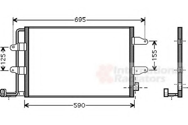 Imagine Condensator, climatizare VAN WEZEL 58005252