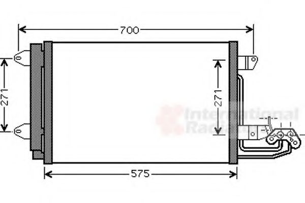 Imagine Condensator, climatizare VAN WEZEL 58005269