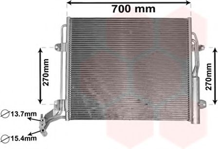 Imagine Condensator, climatizare VAN WEZEL 58005324