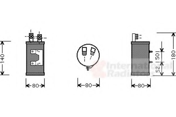 Imagine uscator,aer conditionat VAN WEZEL 5800D065