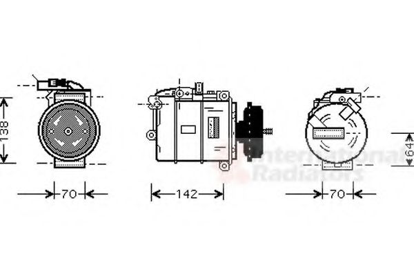 Imagine Compresor, climatizare VAN WEZEL 5800K087