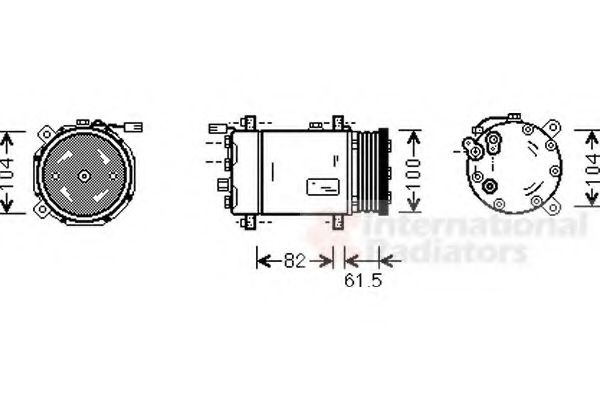 Imagine Compresor, climatizare VAN WEZEL 5800K167