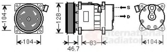 Imagine Compresor, climatizare VAN WEZEL 5800K309