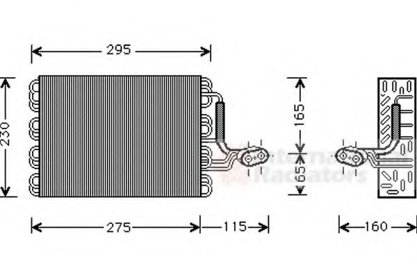 Imagine evaporator,aer conditionat VAN WEZEL 5800V168