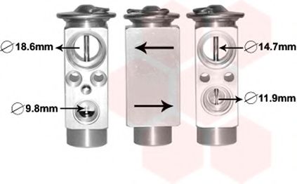 Imagine Supapa expansiune, clima VAN WEZEL 59001172