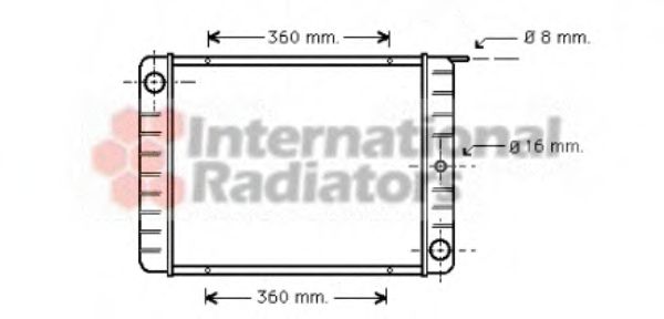 Imagine Radiator, racire motor VAN WEZEL 59002002