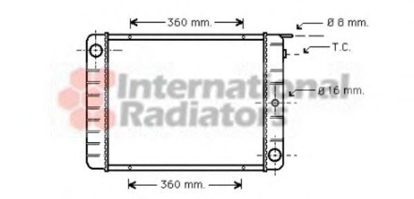 Imagine Radiator, racire motor VAN WEZEL 59002027