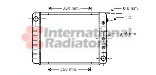 Imagine Radiator, racire motor VAN WEZEL 59002028