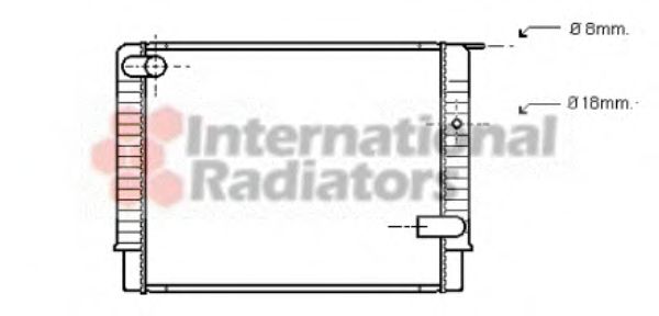 Imagine Radiator, racire motor VAN WEZEL 59002033