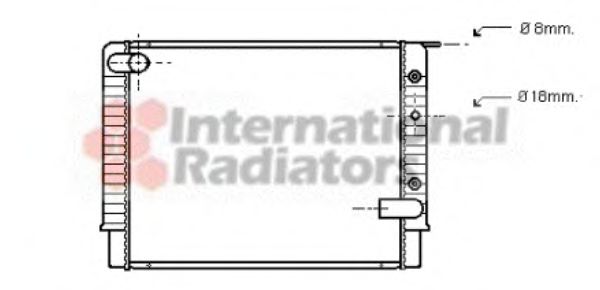 Imagine Radiator, racire motor VAN WEZEL 59002034