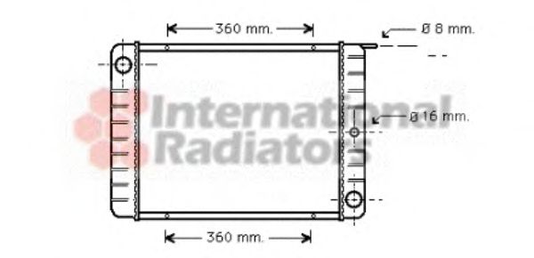 Imagine Radiator, racire motor VAN WEZEL 59002038