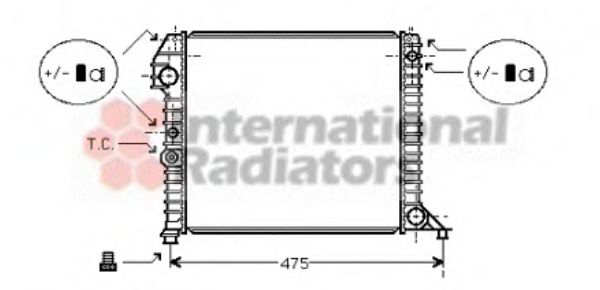 Imagine Radiator, racire motor VAN WEZEL 59002056