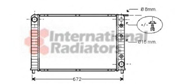 Imagine Radiator, racire motor VAN WEZEL 59002089