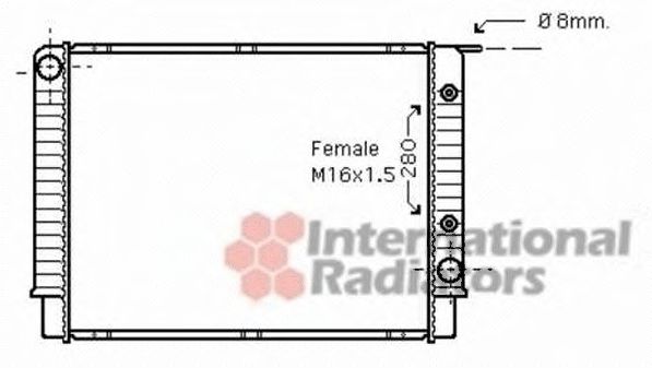 Imagine Radiator, racire motor VAN WEZEL 59002147