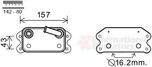 Imagine Radiator ulei, ulei motor VAN WEZEL 59003168