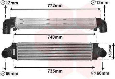 Imagine Intercooler, compresor VAN WEZEL 59004173