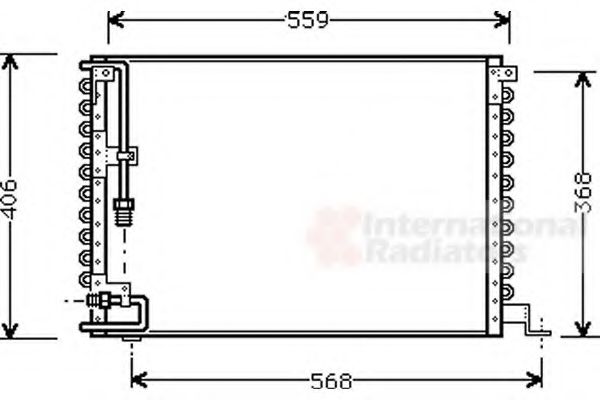 Imagine Condensator, climatizare VAN WEZEL 59005073