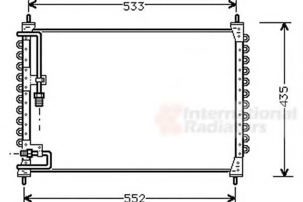 Imagine Condensator, climatizare VAN WEZEL 59005074