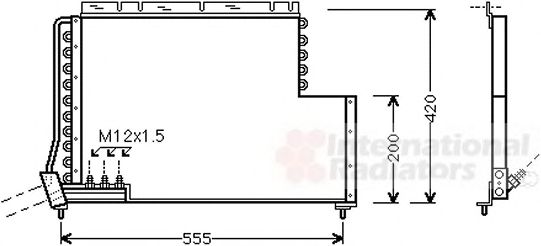 Imagine Condensator, climatizare VAN WEZEL 59005078