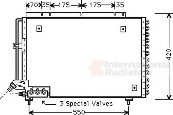 Imagine Condensator, climatizare VAN WEZEL 59005082