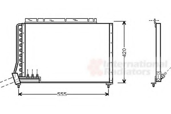 Imagine Condensator, climatizare VAN WEZEL 59005090