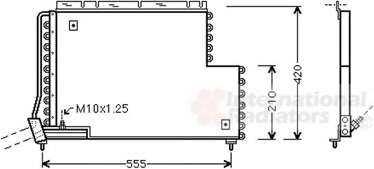 Imagine Condensator, climatizare VAN WEZEL 59005131