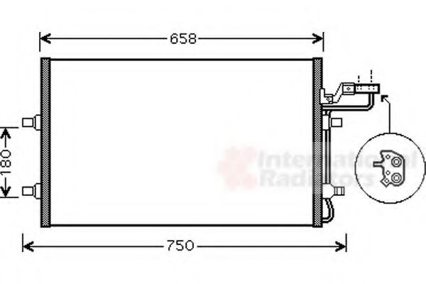 Imagine Condensator, climatizare VAN WEZEL 59005140